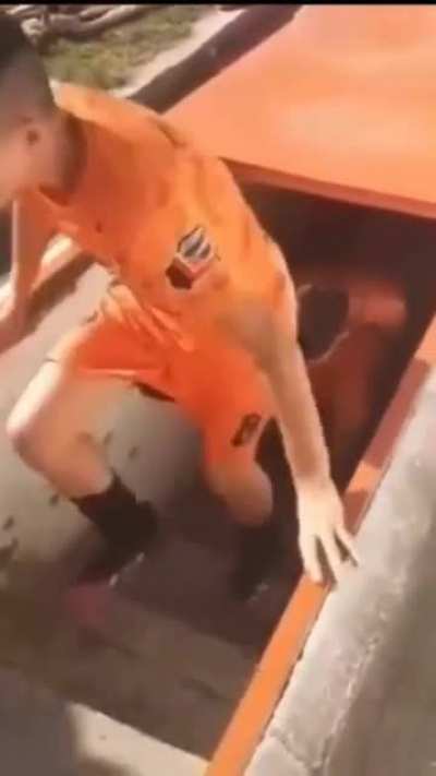 Dejando todo antes de entrar a la cancha