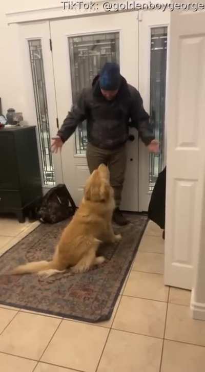 George won't let him take the boots Off
