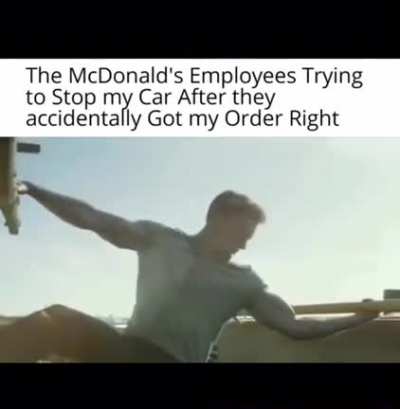 “STOP YOUR CAR!! WE ACTUALLY GAVE YOU PICKLES WHEN YOU WANTED THEM”