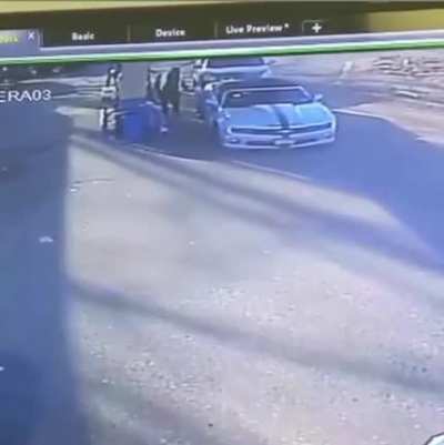 Person taken out by airborne vehicle