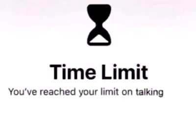 time is up
