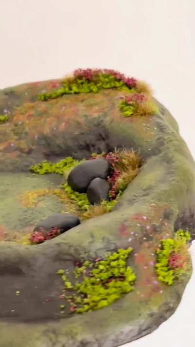 Polymer clay dice tray, fae garden vibes!