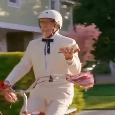 I’m just riding on my bike