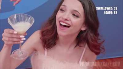 Cumslut cutie Ohana Petite gets fed by Prim!