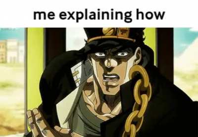 me explaining how