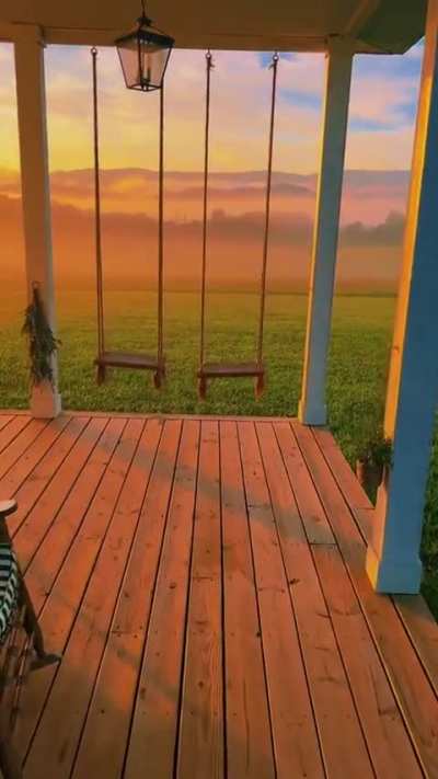 Early morning on a farm