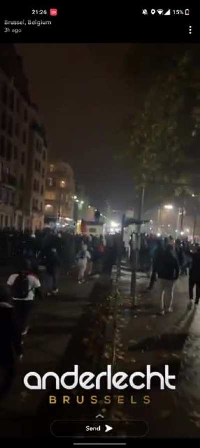 Brussels after Belgium's 0-2 defeat to Morroco