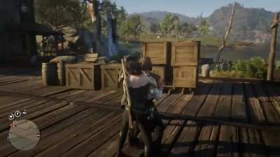 Nothing more beautiful than two strangers bonding over beating one npc.