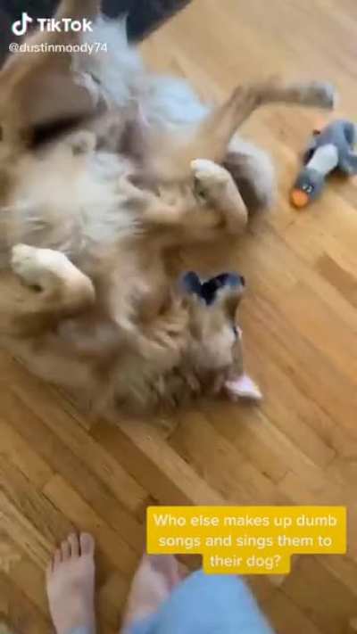 I absolutely do this with my dog, what a good boi