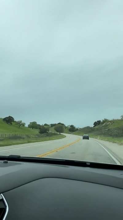 Just trying to take a video of the peaceful countryside…