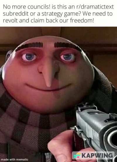 No more!