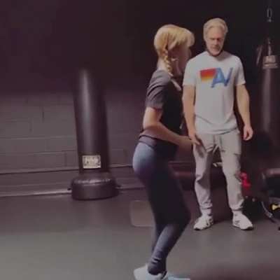 Mckenna working out