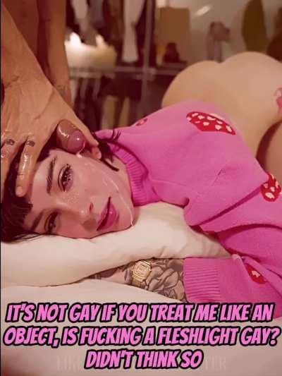 I told my bud it's not gay if you treat me like an object