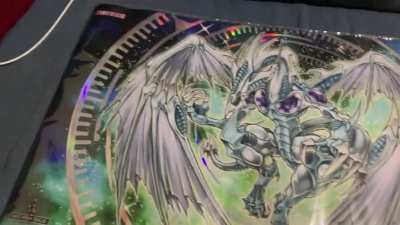Close up view of the holo Stardust rank mat