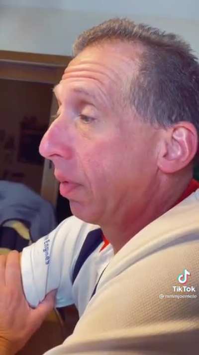 Dad guessing NFL teams from their logos