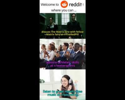 Watch what happens when I visit a subreddit I don't know