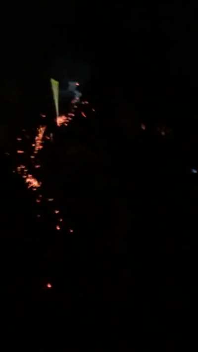 He tried to juggle roman candles...
