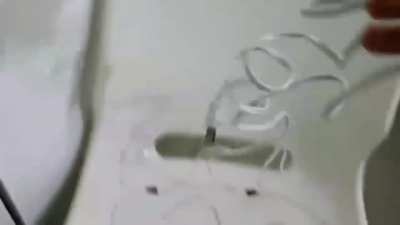 Guy attempts to make a heated seat