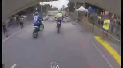 Dirt Bike + Brass Balls = Unstoppable Force
