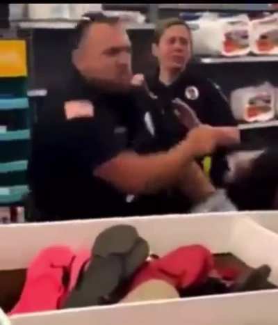 Woman gets knocked out by police officer