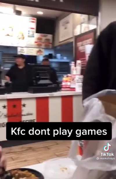 KFC employee’s are a whole different breed