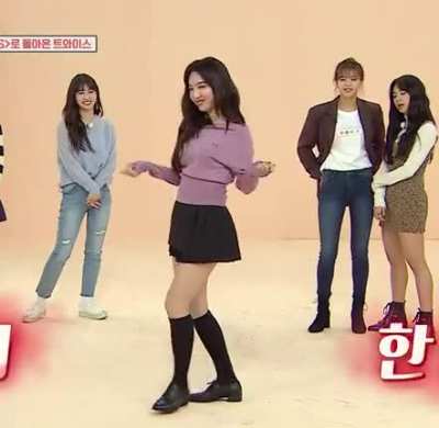 Nayeon with the moves (ft. TWICE)