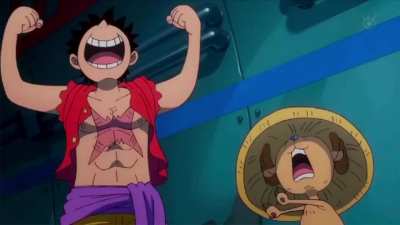 Bonney and Straw Hat scene