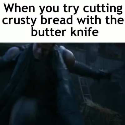 Stick em with the blunt side