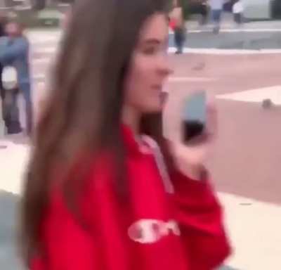 kid gives people the bird