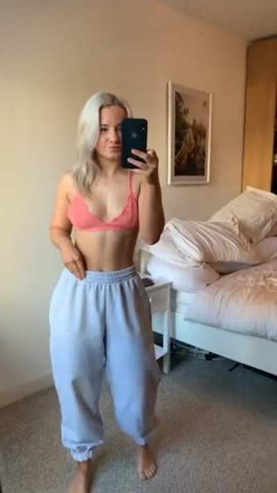 I didn’t want to wear sweats anyway