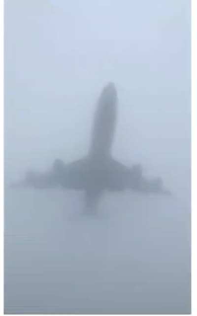 The visibility is quite low