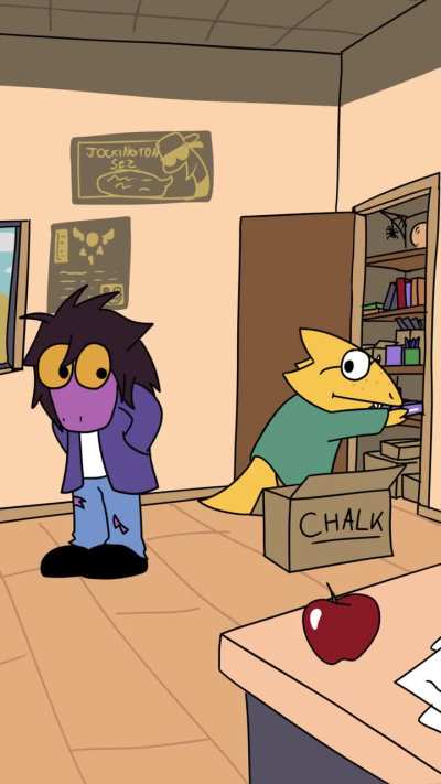 Susie does not eat chalk who told u that