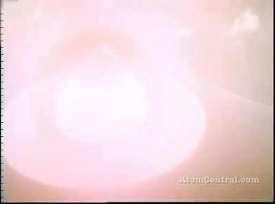 Operation Redwing, Navajo shot on 11 July 1956 at Bikini Atoll lagoon, South of Yurochi (Dog) Island. 4.5 Mt. The 