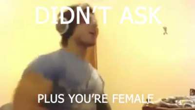 G*yreeks when they see a woman talking about sexuality