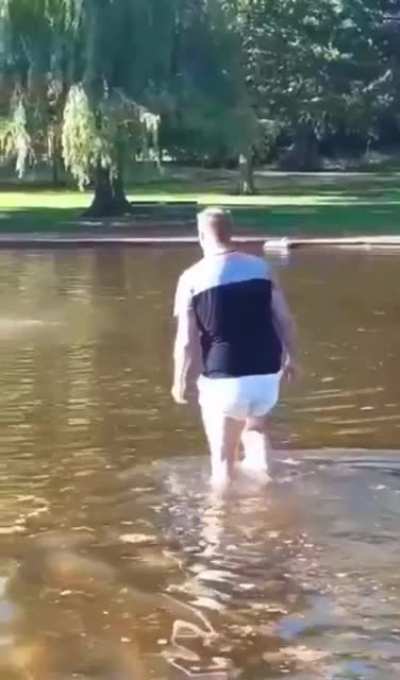 I thought he lost a bet