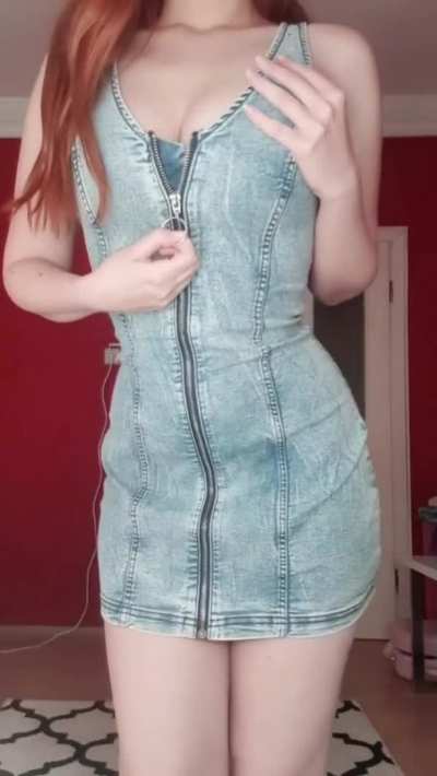This dress is perfect for easy access on a first date. What do you think? (oc)