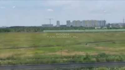 Russian military helicopters launch missiles at ground targets in Voronezh. Most likely on the positions of the Wagner forces.