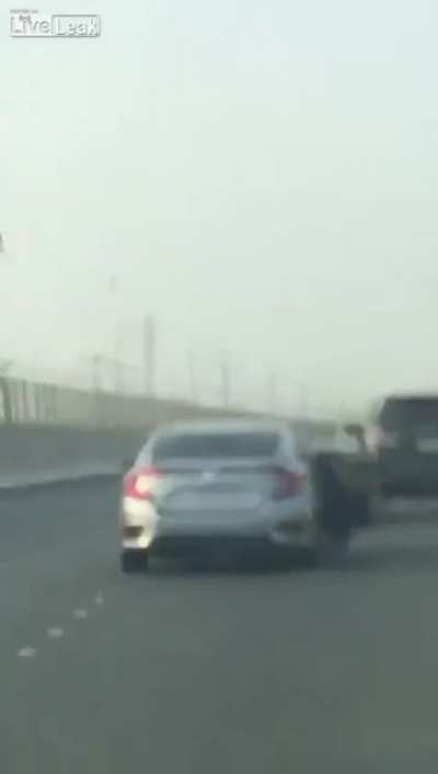 trying to hit a car