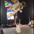 Girl releases graduation balloons, cutting out power to whole neighborhood
