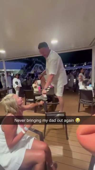 Tipsy dad’s high risk chair adventure 🍺👨‍🦳