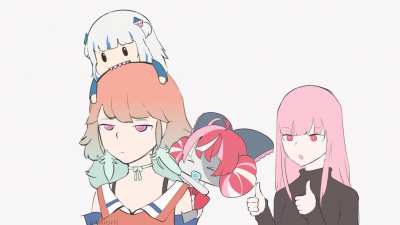 the Takamori daughters. idk if anyone has reposted this here, I animated & post it a while back on twitter
