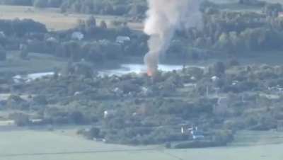 UA artillery destroying command and observation centers of Russian orcs