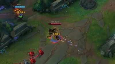 This is how Rengar mains see when they see alone enemy