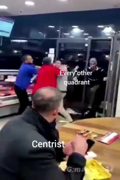 Reject quadrants embrace center