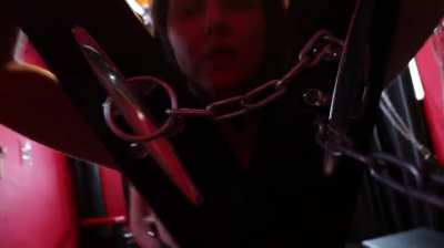 Banged on the Saint Andrews Cross [F] [M]
