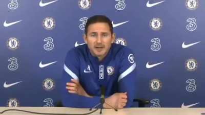 Lampard's first press conference as an interim manager of Chelsea