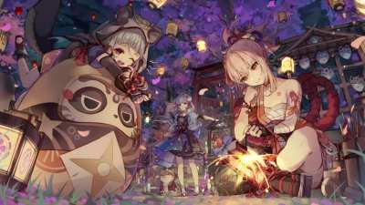 I animated this artwork (by Csyday) into a wallpaper on Wallpaper Engine