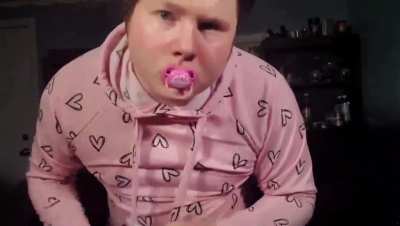 man is surprised to find that the pacifier he superglued to his mouth won't come off