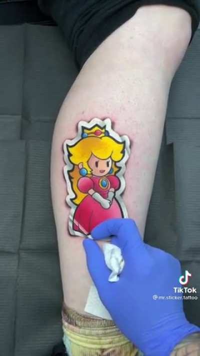 The tattoo that looks like a sticker