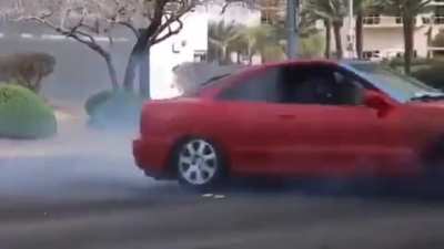 WCGW trying to stunt on the Vegas Strip in the middle of the day